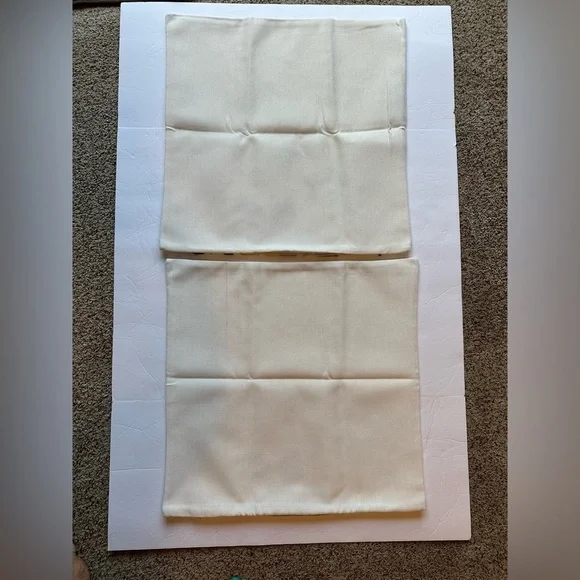 Floral Spring Summer Pillow Covers Approx 20”x20” Set Of 2 Zipper Closure New - Picture 6 of 9